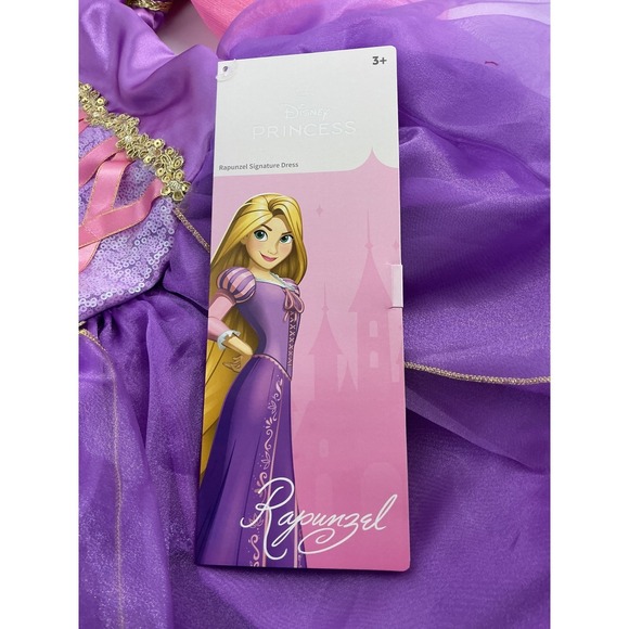 Disney Signature Collection Princess Rapunzel Dress Girls Costume Sz 7/8 - Picture 8 of 10